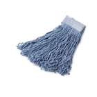 JanSan Synthetic Wet Mop Heads, Blue, 16 oz, 5 In Blue Headband