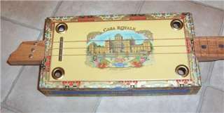   Casa Royale 3 string Romeo Y Julieta cigar box guitar slider #406