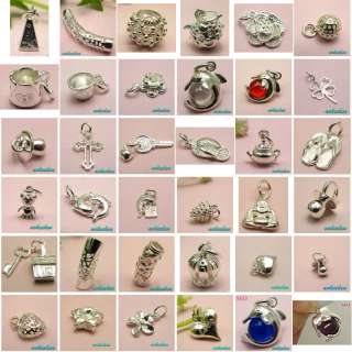 Various sterling 925 silver Necklace Bracelet earring make charms 