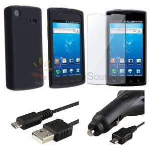 FOR SAMSUNG CAPTIVATE GALAXY S ACCESSORY BUNDLE CASE CAR CHARGER CABLE 