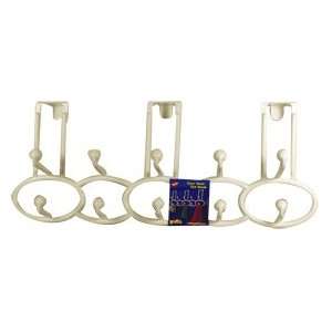  Yaffa Over the Door 5 Hook White 550WHT Pack Of 6