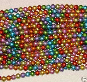 CLEARANCE SALE PASTEL SPECTRA GLASS BEADS 8MM RND 50CT  