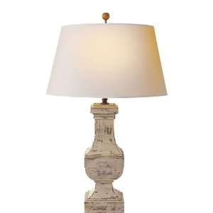   Company SL3338OW NP Studio 1 Light Table Lamps in Old White On Wood