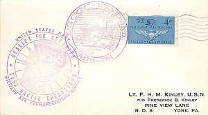 US   1962 Arctic Cover   APO 23   USCGC Westwind   MSTS  