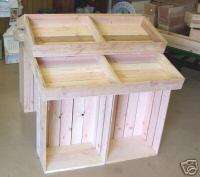 Wood 39 Country Barn Style Store Crate Floor Display  