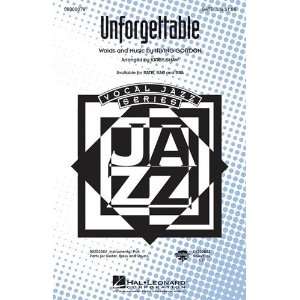  Unforgettable   SATB Choral Sheet Music Musical 