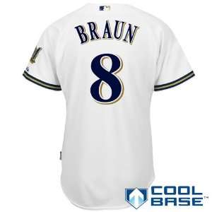  Milwaukee Brewers Authentic Ryan Braun Home Cool Base 