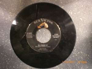   45 RPM ALL SHOOK UP & THATS WHEN YOUR HEARTACHES BEGIN Elvis Presley