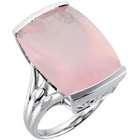 Sterling Pink Quartz Ring  