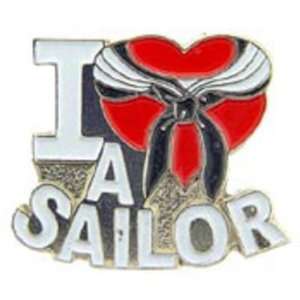  U.S. Navy I Love A Sailor Pin 1 Arts, Crafts & Sewing