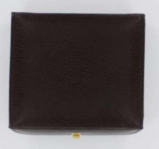 New Milano Mens Small Brown Leather Jewelry Case Box  