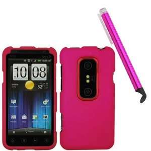  GTMax Hot Pink Rubberized Hard Cover Case + Universal 