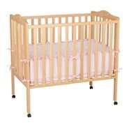 Delta Childrens Delta Fold Away 3 in 1 Portable Crib, Natural at  