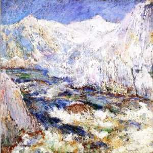 Oil Reproduction   John Henry Twachtman   24 x 24 inches   The Rapids 