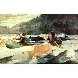   Reproduction   Winslow Homer   32 x 20 inches   Shooting the Rapids