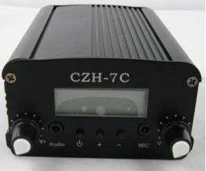 2pcs 7W CZH 7C FM stereo PLL transmitter broadcast  
