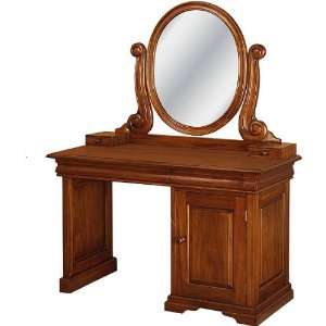 French Sleigh Vanity Dressing Table 