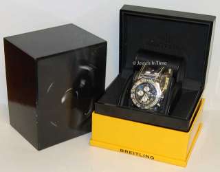 Breitling Super Avenger A13370 Steel & Diamonds Chrono + Box  