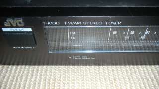 JVC T K100B T K100 AM/FM RADIO STEREO TUNER  