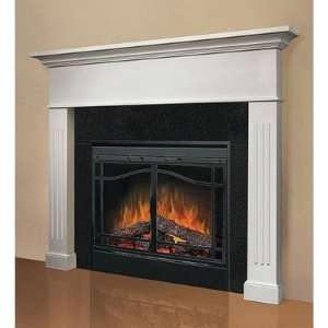Flush Mounted Mantel for 39 Built In Electric Firebox Surround Black 