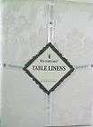 Waterford Tablecloth Mirabella Pearl White 70 x 126   NEW