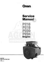 ONAN P216 P218 Performer Series Engine Service Manual  