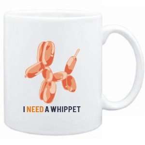 Mug White  I NEED A Whippet  Dogs 