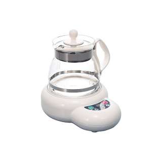 Automatic electric tea infusing kettle. Place water & tea into carafe 