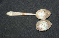 Antique Russian Metal Tea Strainer Ball Spoon  
