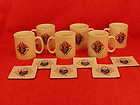 knights of columbus 6pc set mugs coasters combo 