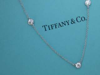 TIFFANY & CO. ELSA PERETTI DIAMOND BY THE YARD PLATINUM NECKLACE 