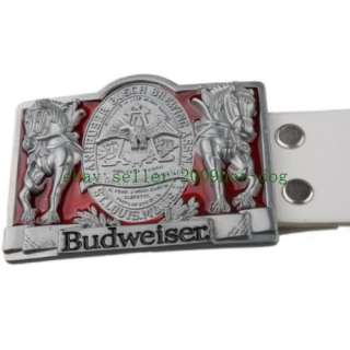 Budweiser Beer PUB Beerhouse Beverage Drink Belt & Buckle Xmas Gift 