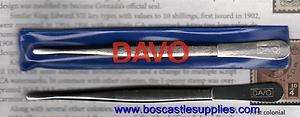 DAVO Stamp Tongs #57 Small Round End 4 3/4  Special $  