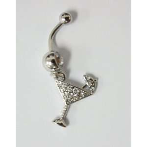   Zirconia Gemstone Fancy Cocktail Belly Ring   Navel Ring Jewelry