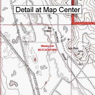  USGS Topographic Quadrangle Map   Blackrock, California 