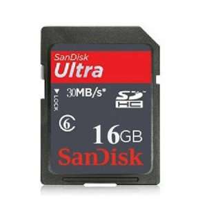  Sandisk 16gb Ultra Sd Card Class 6 High Speed 30mb/s Sdhc 