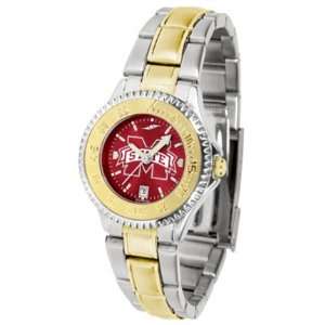   State Bulldogs Competitor AnoChrome Ladies Watch with Two Tone Band