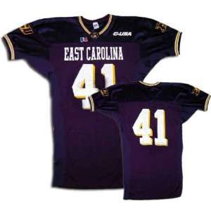  East Carolina Pirates Purple #41 Game Worn Football Jersey 
