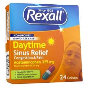 Rexall Rapid Release Daytime Sinus Relief Congestion and 