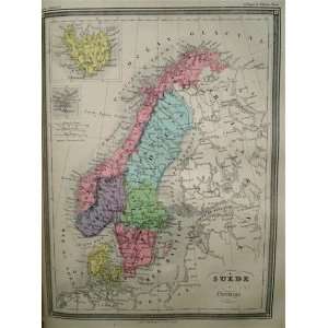  La Brugere Map of Norway,Sweden,and Iceland (1877) Office 