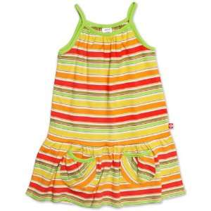  Zutano Puff Pocket Toddler Dress   Fruit Stripe   3T Baby