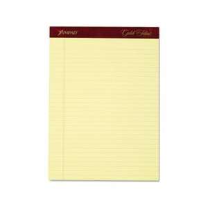   Pads, Legal/Wide Rule, Ltr, Canary, 4 50 Sheet Pads
