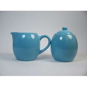  Sky Blue Creamer and Sugar Set   2 in Stock
