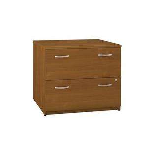 Bush Office Solutions SERIES C WARM OAK 2 DRAWER LATERAL FILE at 