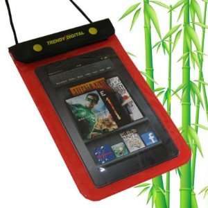   Waterproof Case for Kindle Fire Android Tablet (Red)  Players