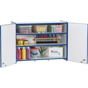    Craft WALL CABINET   LOCKABLE   BLUE FULLY ASSEMBLED
