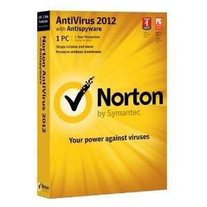  Symantec Corporation  Norton AntiVirus 2012 1 Year 