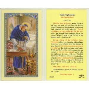  St. Alphonsus with Prayer Holy Card (800 530)   10 pack 