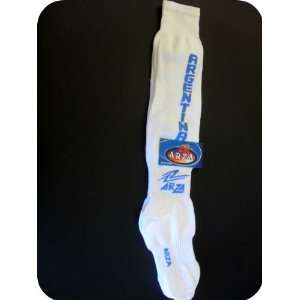  ARGENTINA SOCCER SOCK (White and Baby Blue) NEW MENS SIZE 