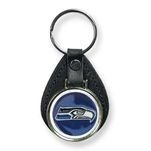  Seattle Seahawks Leather Key Ring Jewelry